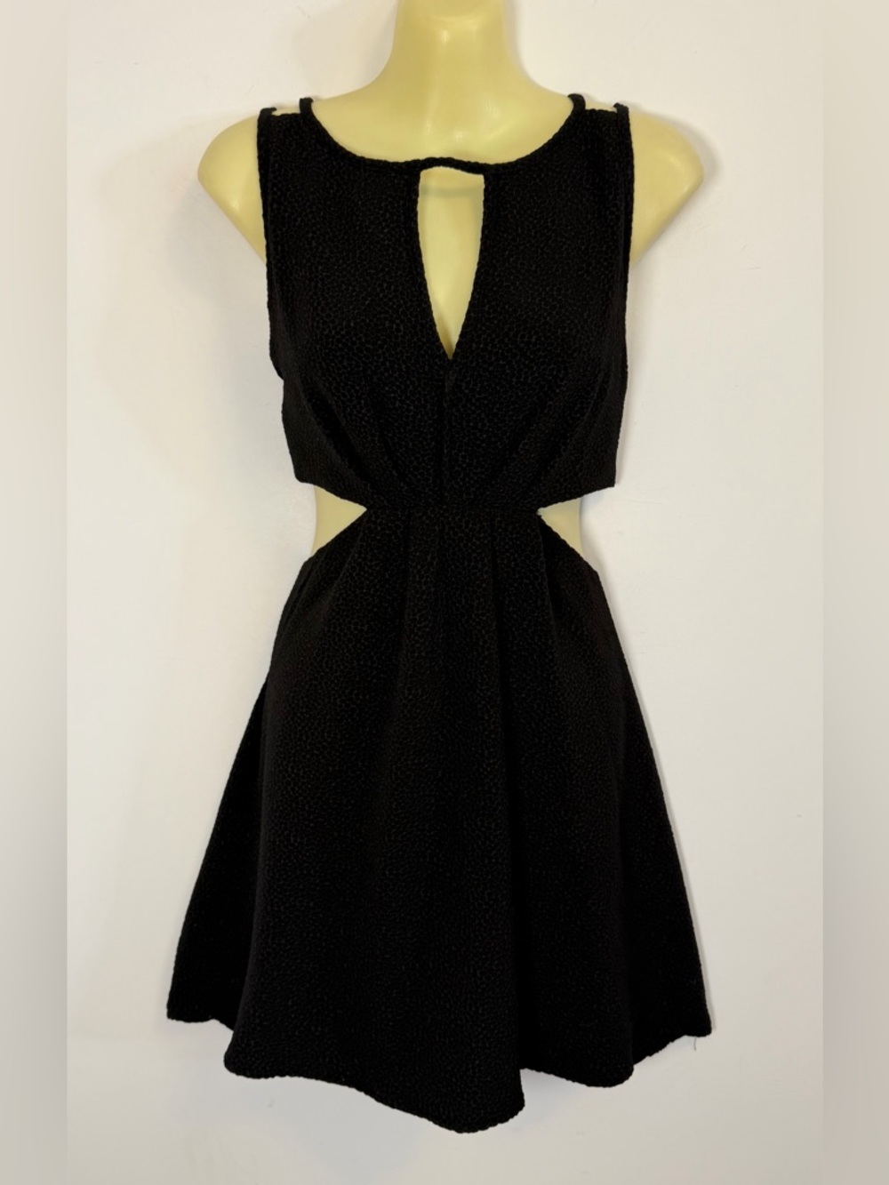 BCBGeneration Black Cutout Mini Dress
